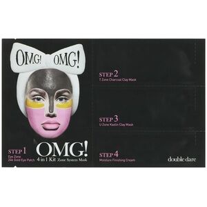 OMG! Double Dare 4 in 1 Zone System Mask, NWT